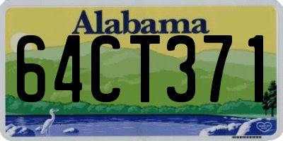 AL license plate 64CT371