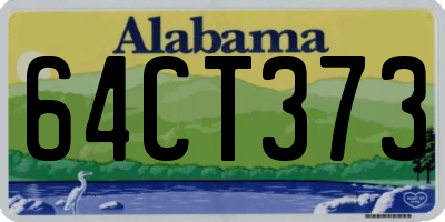AL license plate 64CT373