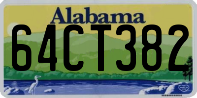 AL license plate 64CT382