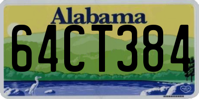 AL license plate 64CT384