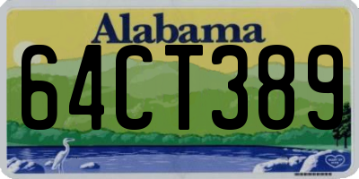 AL license plate 64CT389