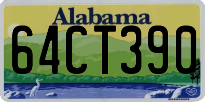 AL license plate 64CT390