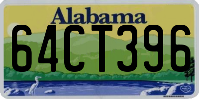 AL license plate 64CT396