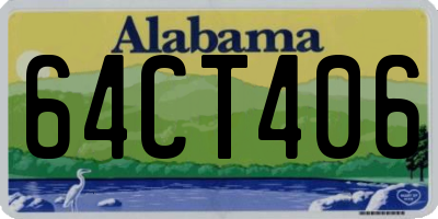 AL license plate 64CT406