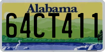 AL license plate 64CT411
