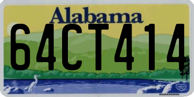 AL license plate 64CT414