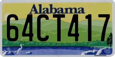 AL license plate 64CT417