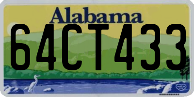 AL license plate 64CT433