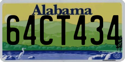 AL license plate 64CT434