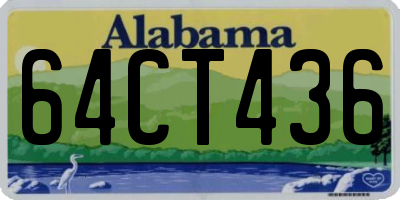 AL license plate 64CT436