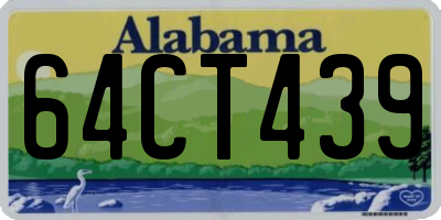 AL license plate 64CT439