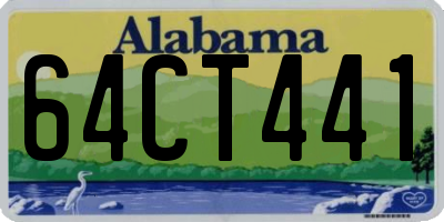AL license plate 64CT441