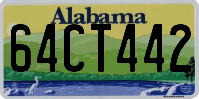 AL license plate 64CT442