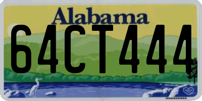 AL license plate 64CT444