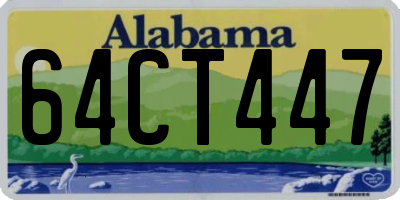 AL license plate 64CT447