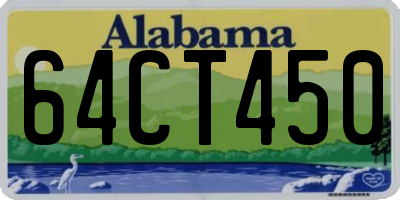 AL license plate 64CT450