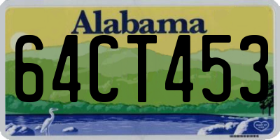 AL license plate 64CT453