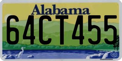 AL license plate 64CT455
