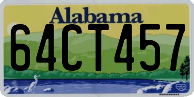 AL license plate 64CT457