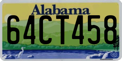 AL license plate 64CT458