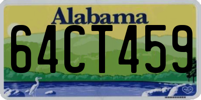 AL license plate 64CT459