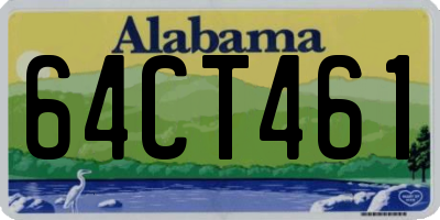 AL license plate 64CT461