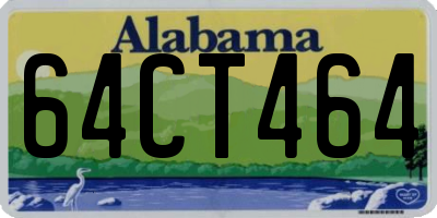 AL license plate 64CT464