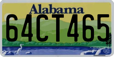 AL license plate 64CT465