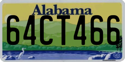AL license plate 64CT466