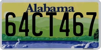 AL license plate 64CT467