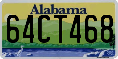 AL license plate 64CT468
