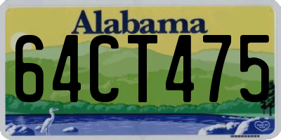 AL license plate 64CT475