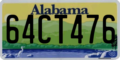 AL license plate 64CT476