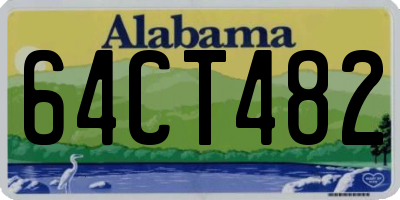 AL license plate 64CT482