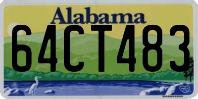 AL license plate 64CT483