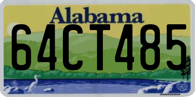 AL license plate 64CT485