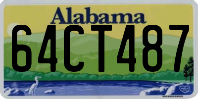 AL license plate 64CT487