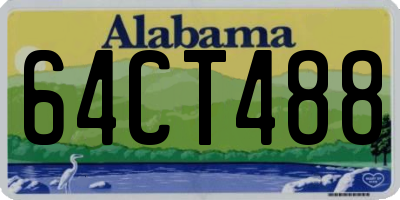 AL license plate 64CT488