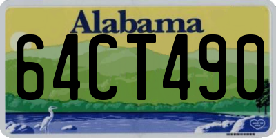 AL license plate 64CT490