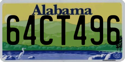 AL license plate 64CT496