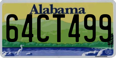 AL license plate 64CT499