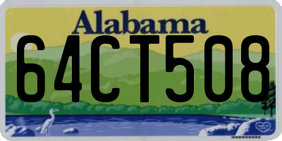 AL license plate 64CT508