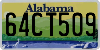 AL license plate 64CT509