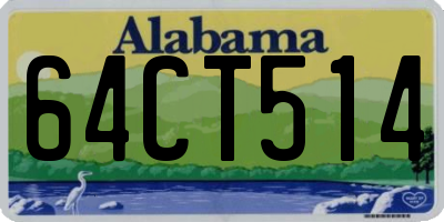 AL license plate 64CT514