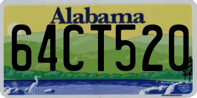 AL license plate 64CT520
