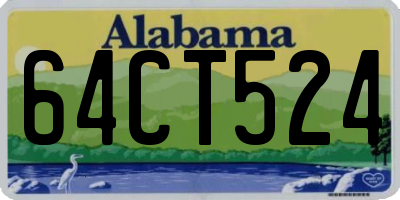 AL license plate 64CT524
