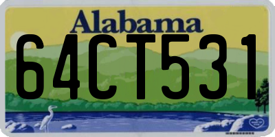 AL license plate 64CT531