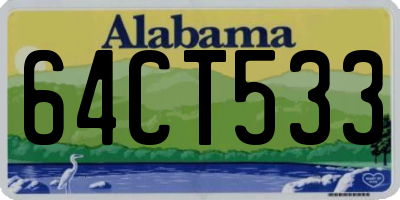 AL license plate 64CT533