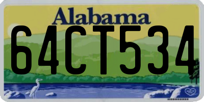 AL license plate 64CT534
