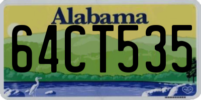 AL license plate 64CT535